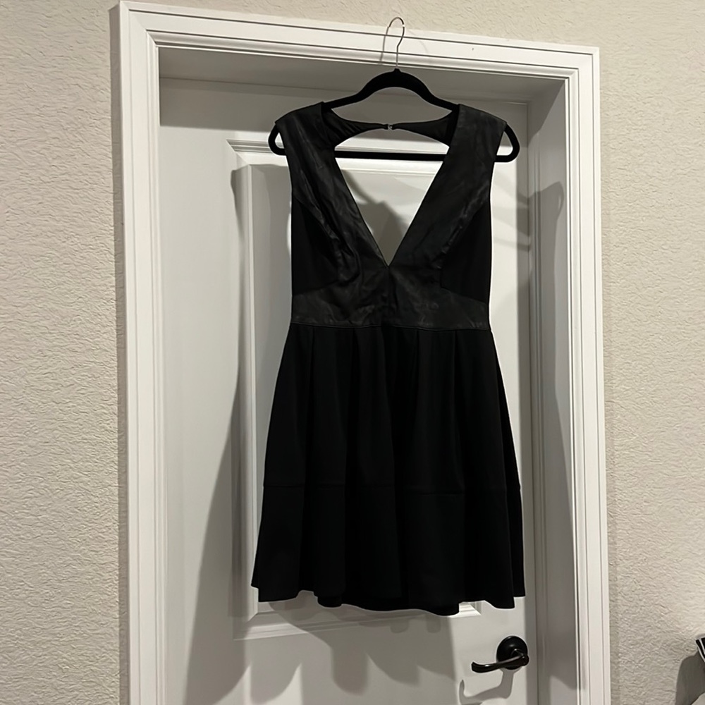 ASOS Black leather dress, size 12
